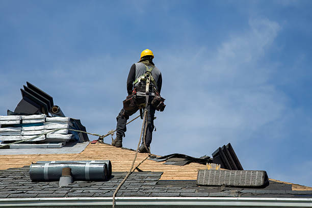 Professional Roof Replacement technician working in Jerome, MI